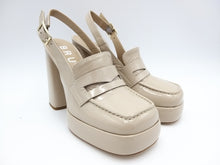 Carica l&#39;immagine nel visualizzatore di Gallery, Bruglia mocassino slingback con tacco
