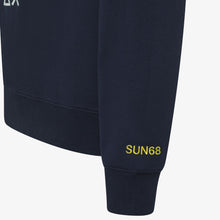 Carica l&#39;immagine nel visualizzatore di Gallery, Sun 68 felpa uomo Peanuts con cappuccio e stampa navy blue
