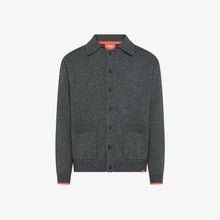 Carica l'immagine nel visualizzatore di Gallery, Sun68 Cardigan in lana e cashmere con bottoni grigio scuro
