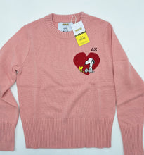 Carica l&#39;immagine nel visualizzatore di Gallery, Sun 68 Maglia Peanuts in lana e cashmere con cuore rosa scuro
