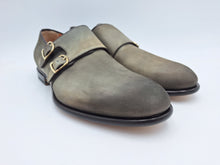 Carica l&#39;immagine nel visualizzatore di Gallery, Santoni Mocassino doppia fibbia invecchiato
