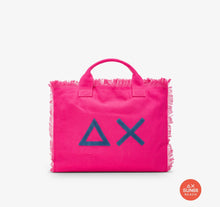 Carica l&#39;immagine nel visualizzatore di Gallery, Sun 68 Borsa mare in canvas di cotone fucsia
