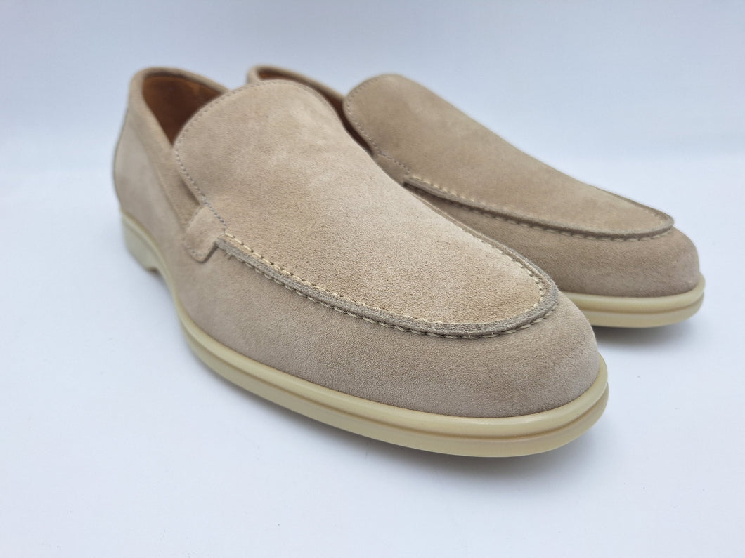 Berwick 1707 mocassini uomo in suede fondo gomma