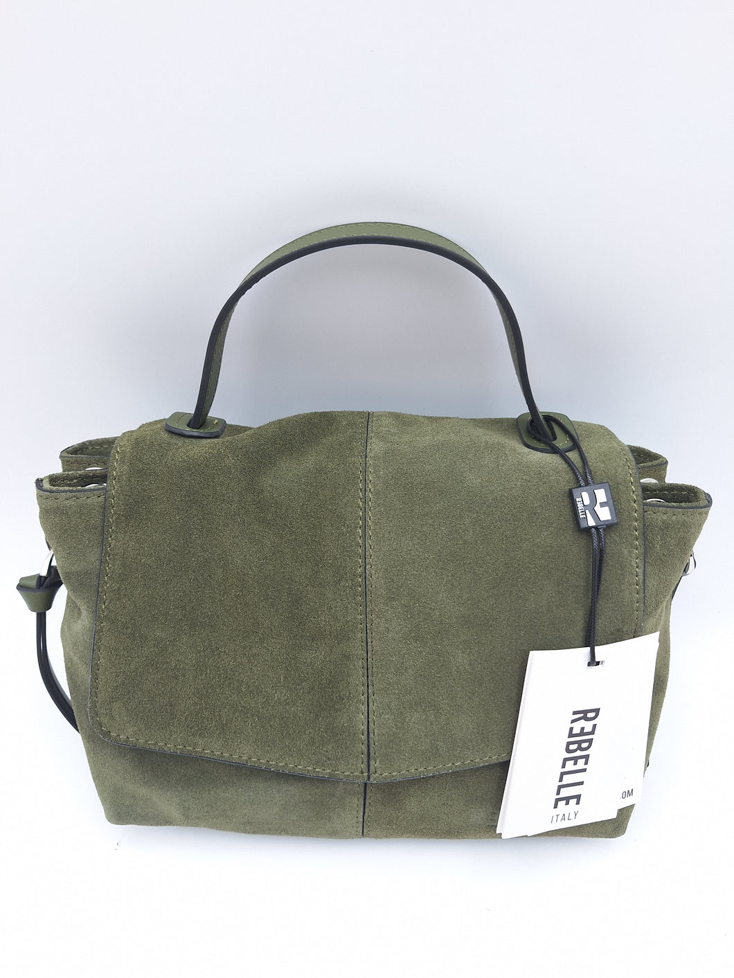 Rebelle borsa in pelle oliva
