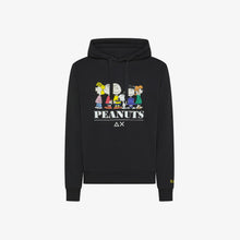 Carica l&#39;immagine nel visualizzatore di Gallery, Sun 68 Felpa Peanuts con cappuccio e stampa nero
