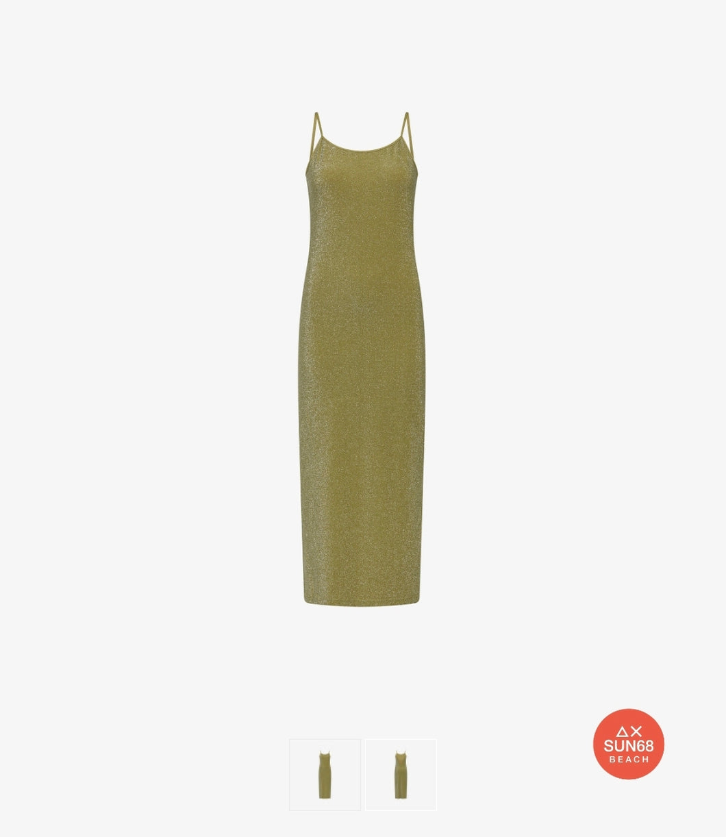 Sun 68 abito in lurex oro