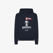 Carica l&#39;immagine nel visualizzatore di Gallery, Sun 68 felpa uomo Peanuts con cappuccio e stampa navy blue
