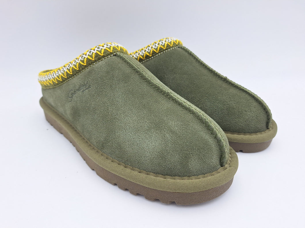 Gardini Slipper donna in pelle scamosciata e pelliccia sintetica