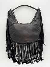 Carica l'immagine nel visualizzatore di Gallery, Rebelle Christy hobo in pelle color black
