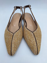 Carica l&#39;immagine nel visualizzatore di Gallery, Daphne slingback in pelle e rafia

