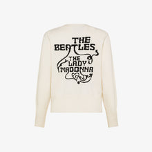 Carica l'immagine nel visualizzatore di Gallery, Sun68 Cardigan The Beatles x SUN68 in misto lana bianco panna
