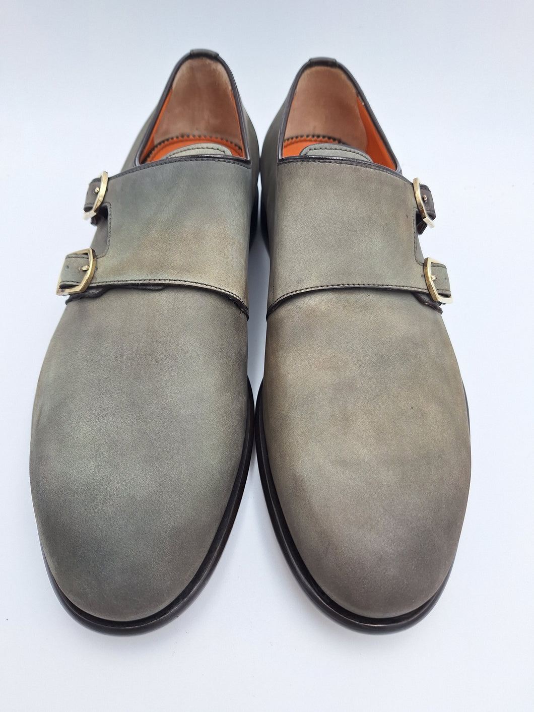 Santoni Mocassino doppia fibbia invecchiato