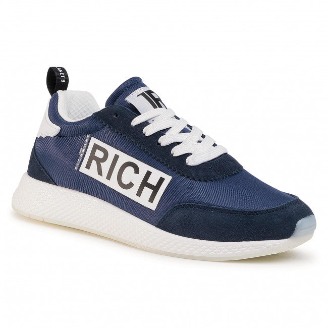 John Richmond sneakers in tessuto tecnico e camoscio