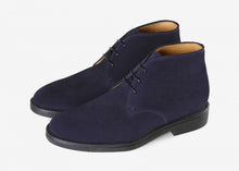 Carica l&#39;immagine nel visualizzatore di Gallery, Barrett Parma 1917 polacchino in suede colore blue
